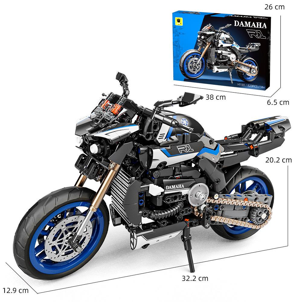 1/8 Scale Yamaha MT-10SP Technical Famous Motorcycle Building Blocks Motorbike Building Set Adults Bricks Toy Festival Gift Vehicles Collection