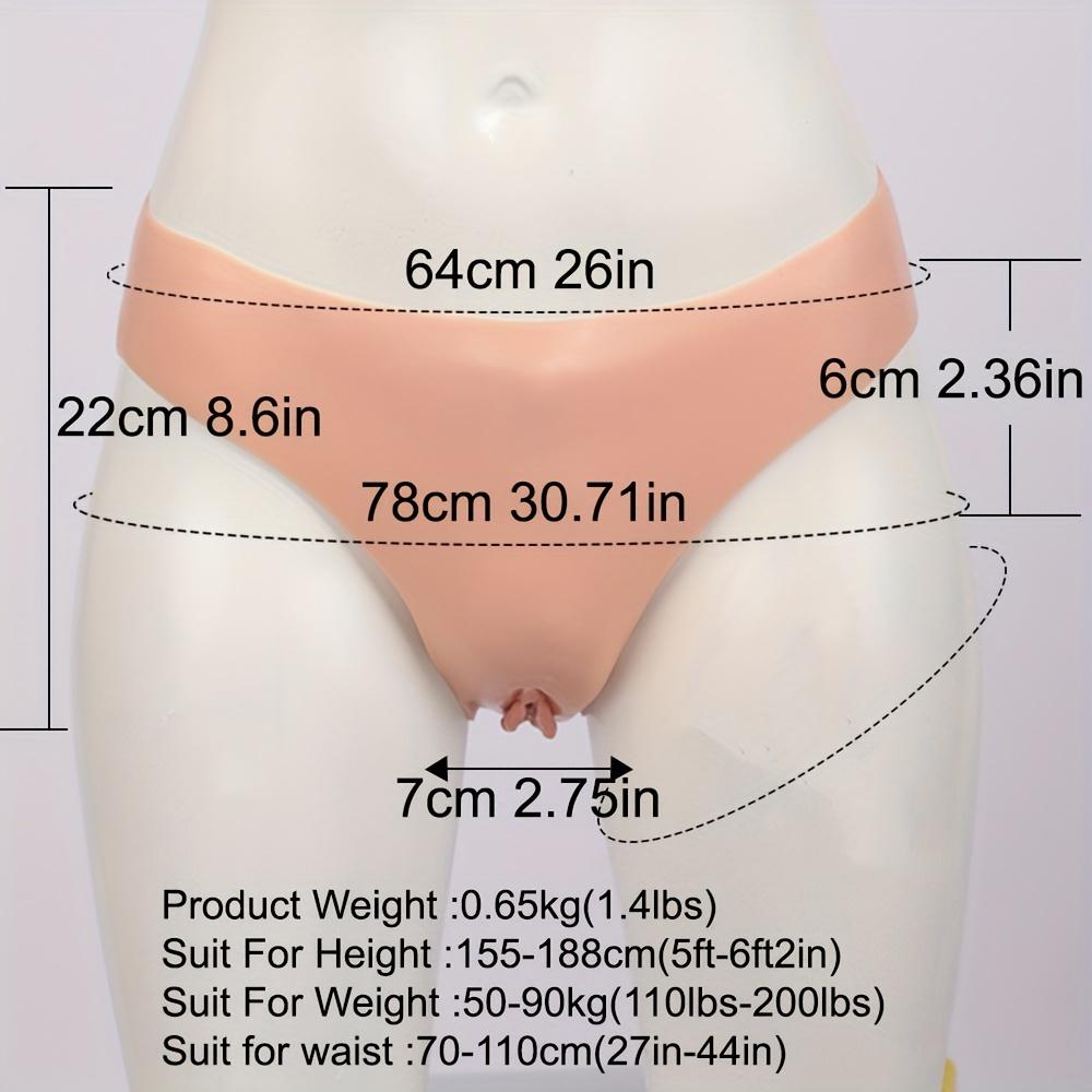 Sexspielzeug 1 stück Silikon Vagina Panty Realistische Gefälschte Vagina Transgender Künstliche Sex Gefälschte Vagina Unterwäsche Für Crossdresser