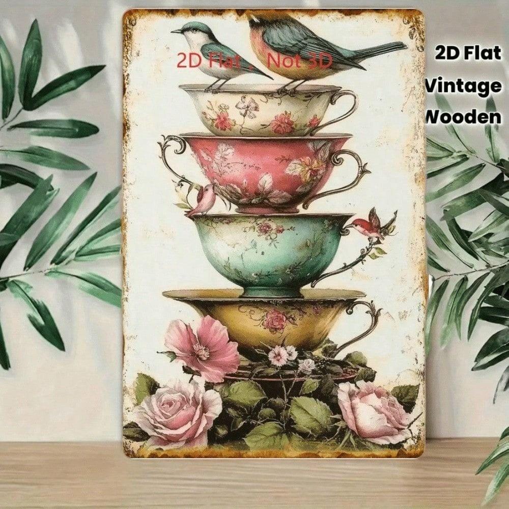 Vintage Metal Sign/Kitchen, Coffee, Bar, Cafe Wall Decor, Interior