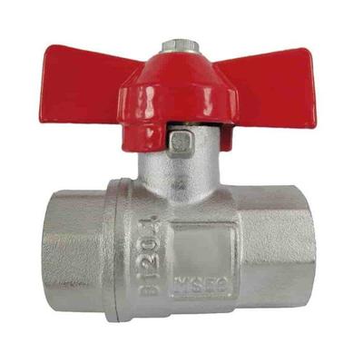 Ball Valve - KLASEBO - 1 1/4 Inch - Butterfly Handle - PTFE/FKM Sealing - Compliant with DIN DVGW 50930-6