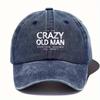 Distressed Retro Baseball Cap Worn Text Slogan Street Culture Adjustable Sun Hat