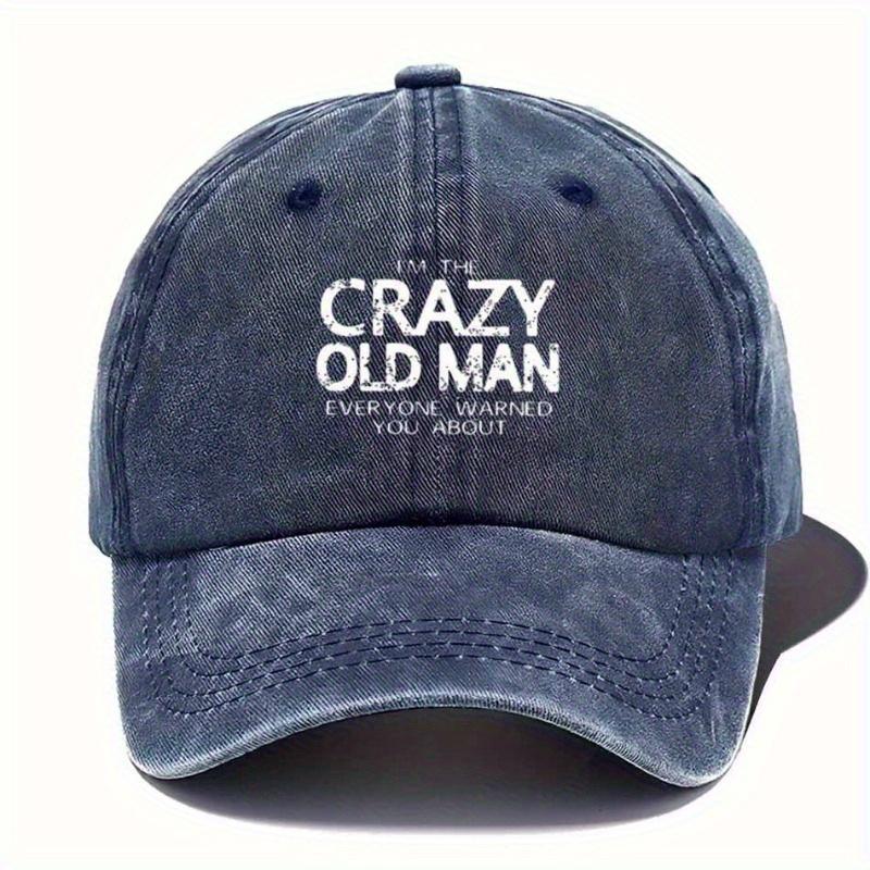 Distressed Retro Baseball Cap Worn Text Slogan Street Culture Adjustable Sun Hat