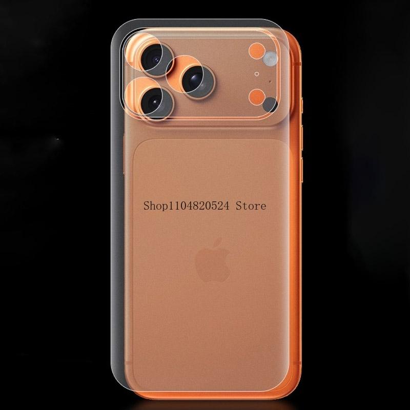 Čirá matná zadní hydrogelová fólie pro iPhone 17 Pro 17 Pro Max Celoplošná ochrana displeje a objektivu fotoaparátu pro iPhone 17 Pro Max Fólie
