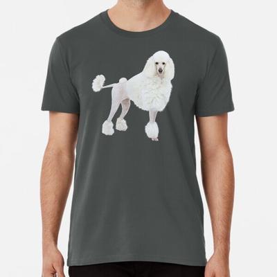 Hund groß königspudel weiß mit Löwenschnitt S bis 5XL Hergestellt in der AU/USA T-Shirt