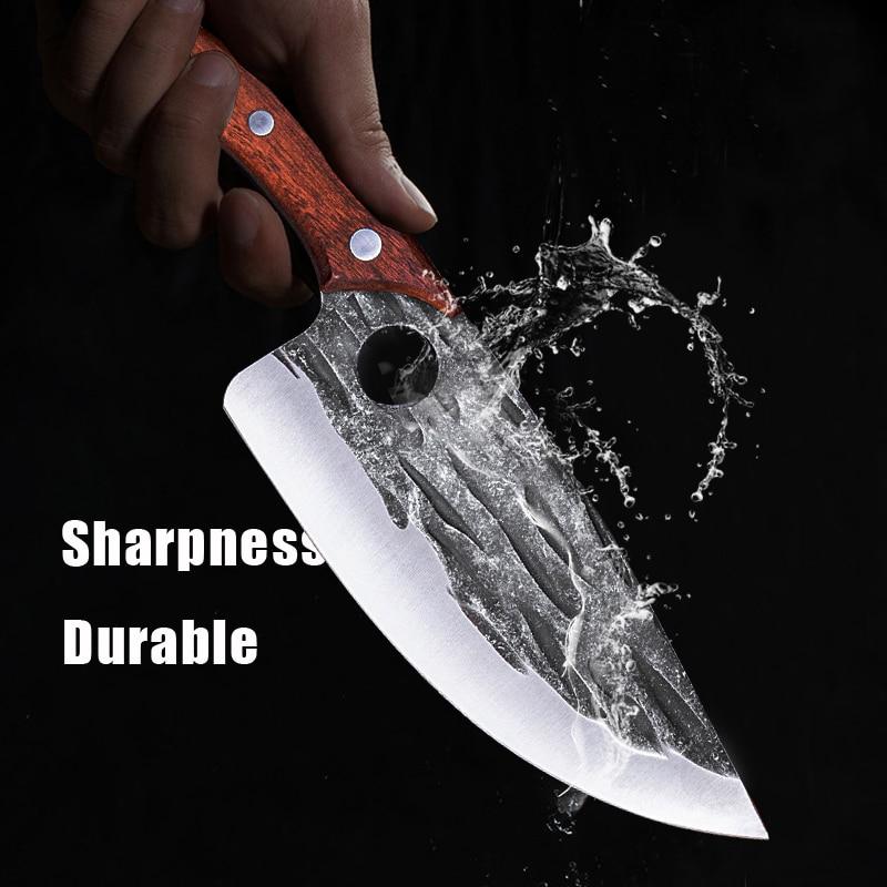 Buy Chef Knife with Finger Hole Stainless Steel Butcher Cleaver