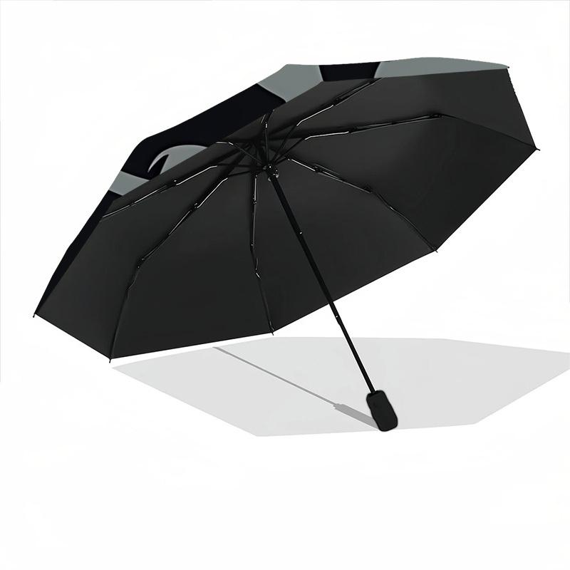 1pc Paw Print Dog Automatic Folding Umbrella - Portable Collapsible Design, 8-Rib Iron Frame, Durable Fabric yy251125155