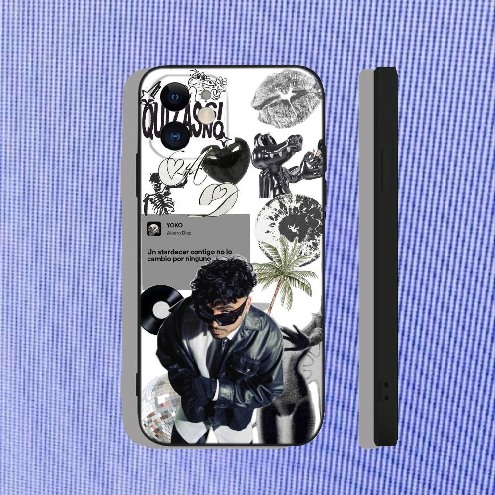 

Alvaro Diaz For iPhone 17,16,15,14,13,12,11,Air,X,XR,Pro,Max,Plus Black Soft Silicone Cover Phone Case iPhone13PRO