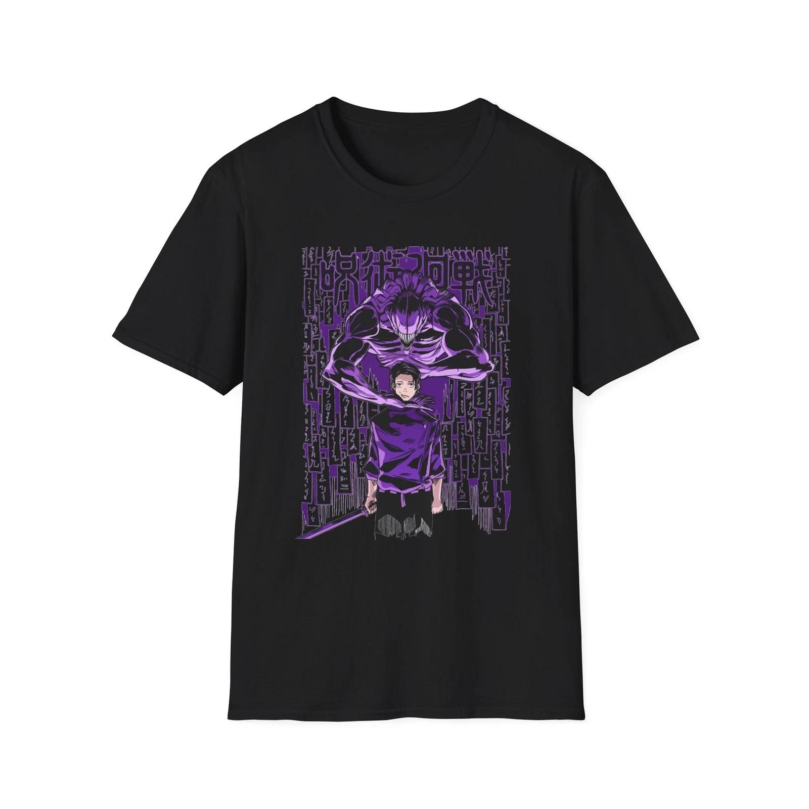 Unisex JL Anime T-Shirt Softstyle - JJK Yuta & Rika 140