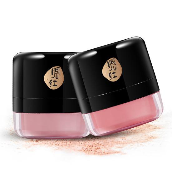 5G Cushion Blush Highly Pigmented Lips Eyes Cheeks Blusher with Soft Puff Lightweight Women Makeup Natural Loose Powder Face Blush