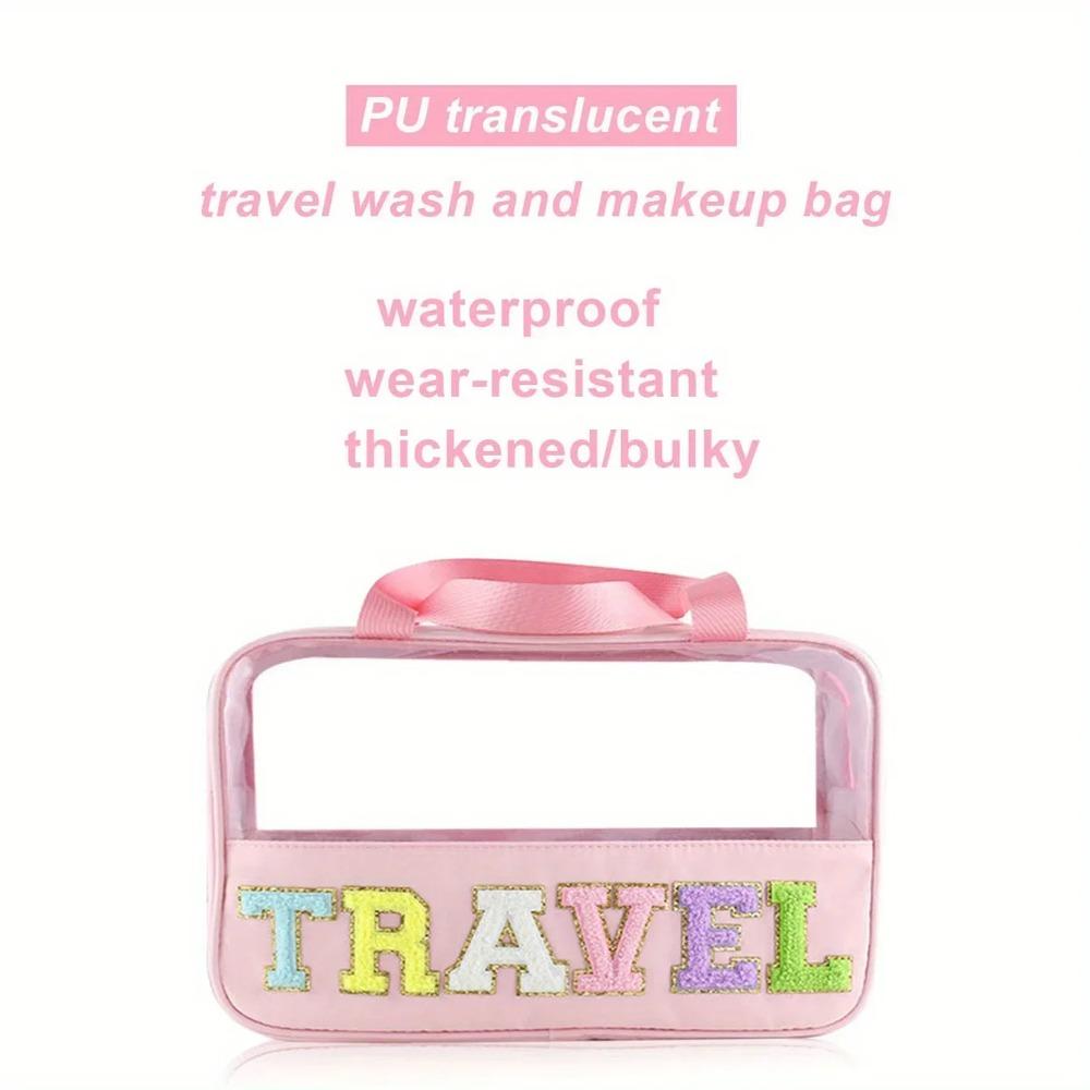 PVC Women Travel Storage Bag Waterproof Cosmetic Bag Makeup Bag Travel Organizer Bags Washbag Transparent Cosmetic Cases