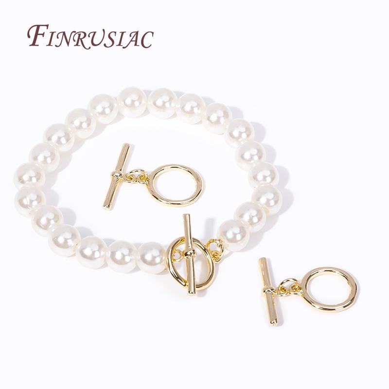 7 Styles Fashion End Beads Toggle Clasps 14k Gold Plated Metal Zircon Round/Heart OT Clasp Lock For DIY Jewelry Making Supplies