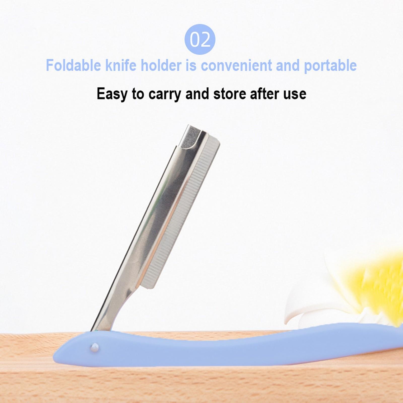 

Складная бритва для бровей на вынос, портативный фиксатор для бровей на лице One Size синий