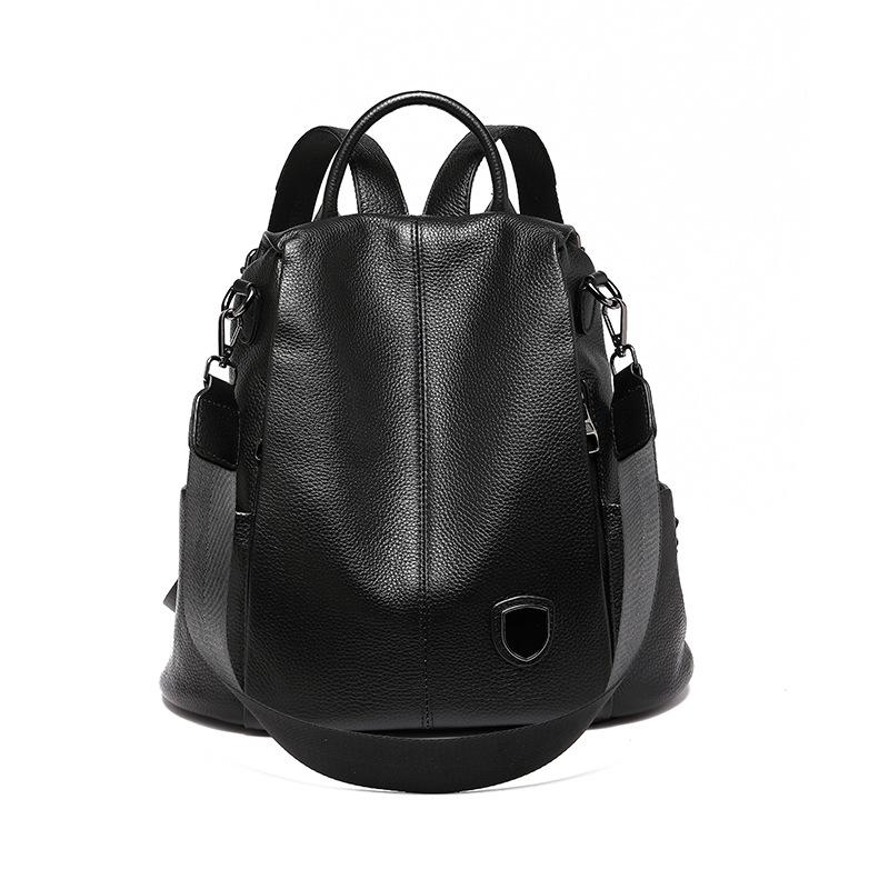 

Кожаный рюкзак женский новый универсальный текстурный из мягкой кожи женский модный женская сумка большой вместимости дорожный рюкзак