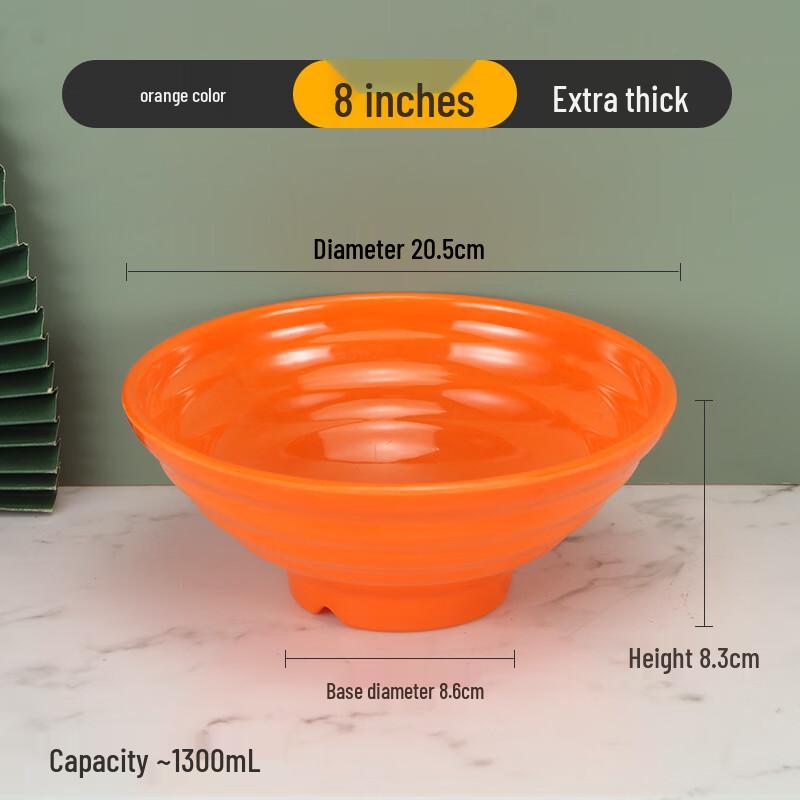 LYGIL Extra Thick Melamine Noodle & Soup Bowl