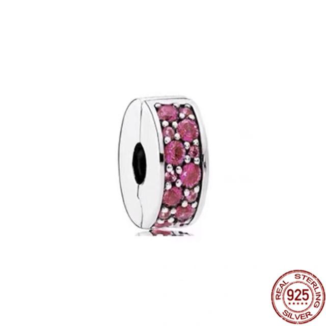 

Band Of Hearts & Pav éStarfish Зажим в виде ракушки, подвеска из стерлингового серебра 925 пробы, подходит для оригинального модного браслета, ювелирные изделия своими руками, подарок малиновый