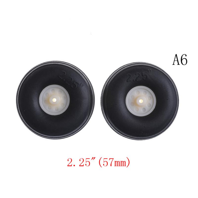 1" - 3.5" Rubber Pu Wheel With Plastic Hub For Rc Airplane Replacement Parts