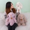 Cute Long-Eared Bunny Doll Plush Toy Little White Rabbit Doll Children Sleep Soothing Pillow Rag Doll