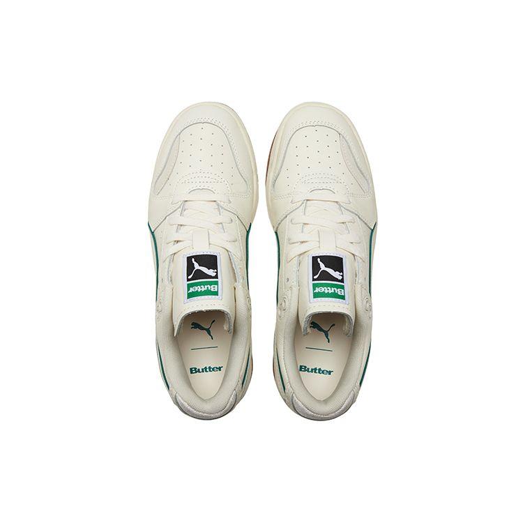 Puma Unisex X Butter Goods Slipstream Lo Sneakers Whisper White Cadmium Green 381787-01