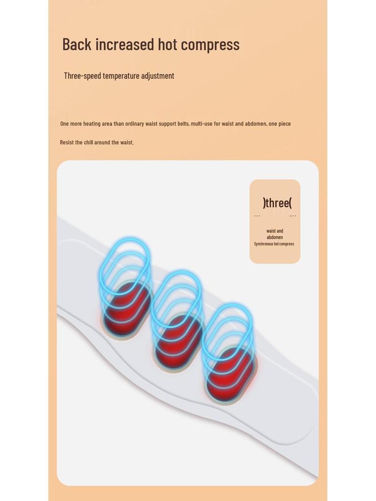 EMS Pulse Abdominal Heating Massager & Waist Belt