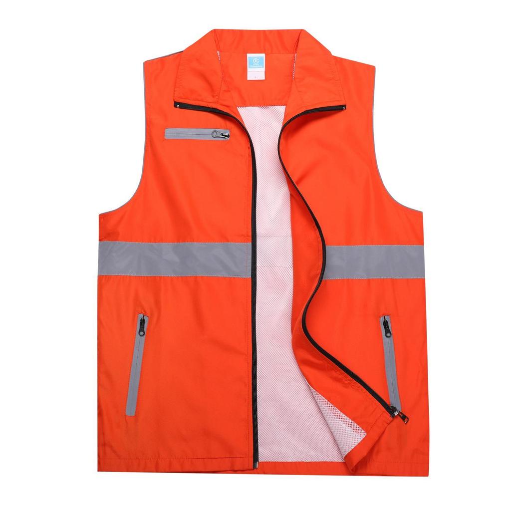 Custom Printed Reflective Volunteer Vest for Events and Construction Safety
