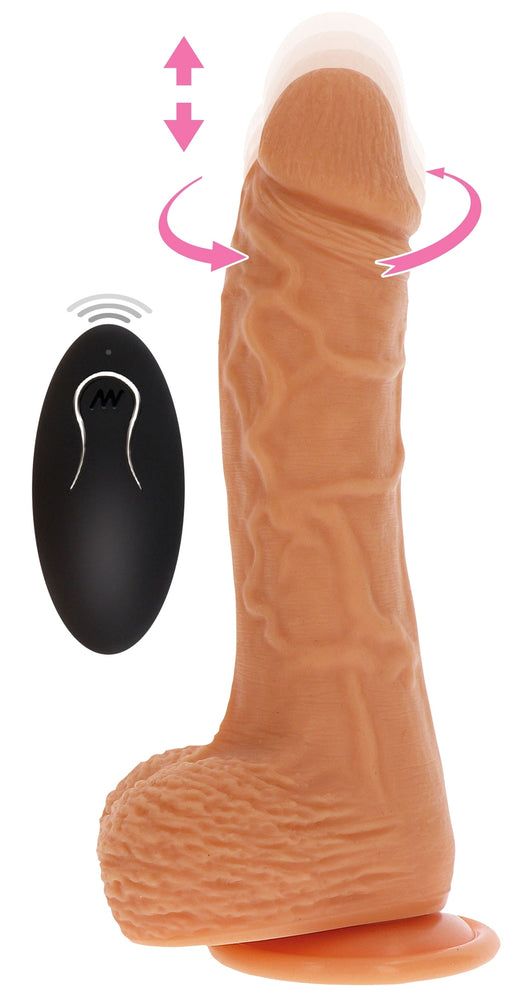 Naked Real 16.5 X 4cm Thrusting Vibrating Realistic Dildo - Get Real TOYJOY - Vibrating Dildos
