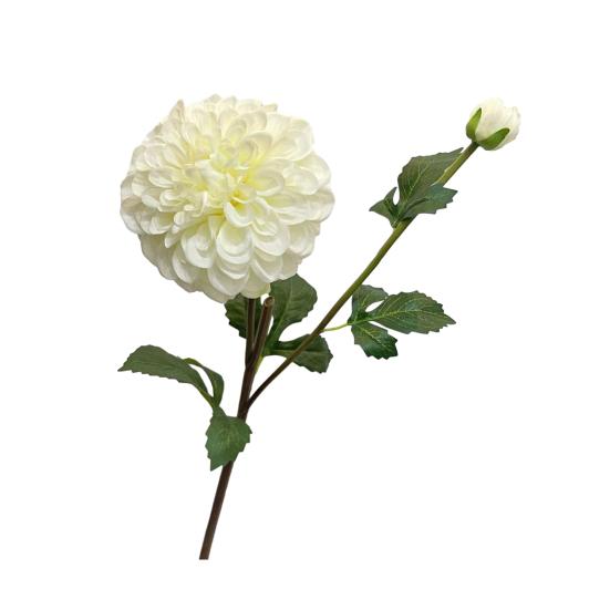 Artificial Chrysanthemum Ball Flowers with 1 Head Bloom And 1 Bud Fake Mums Hydrangea Bouquet for DIY Bridal Wedding Bouquet Home Garden Party Office