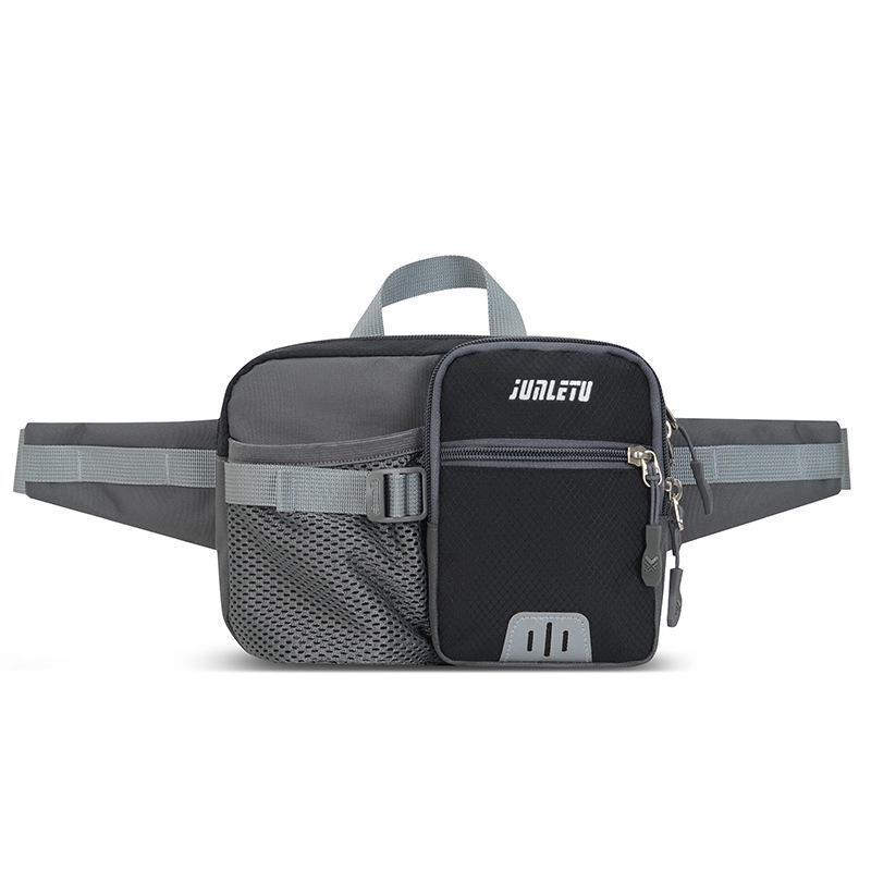 New Large Capacity Fitness Waist Pack with Water Bottle & Phone Holder for Outdoor Sports and Travel