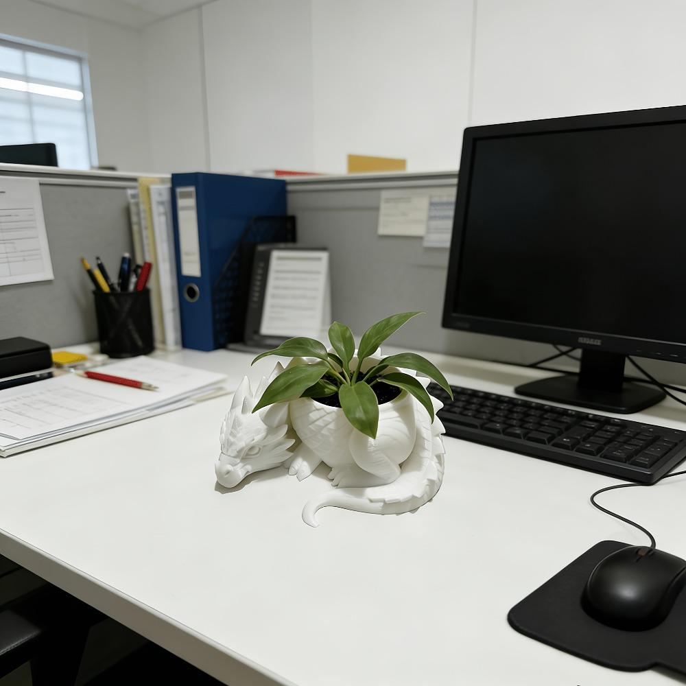 3D Printed Dragon Succulents Planter Plants Pot Indoor Garden Desktop Planter Pot Decorative Flower Container for Home Office