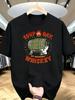 1pc Men'S Graphic T-Shirt Funny Soup of The Day Whiskey Print Short Sleeve Crew Neck