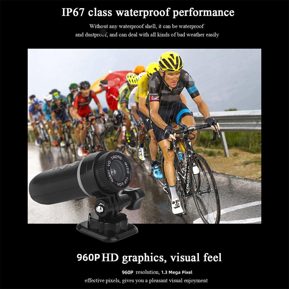 Motorcycle Bike Helmet Camera Mini Sports Video Action Camera Outdoor Recorder