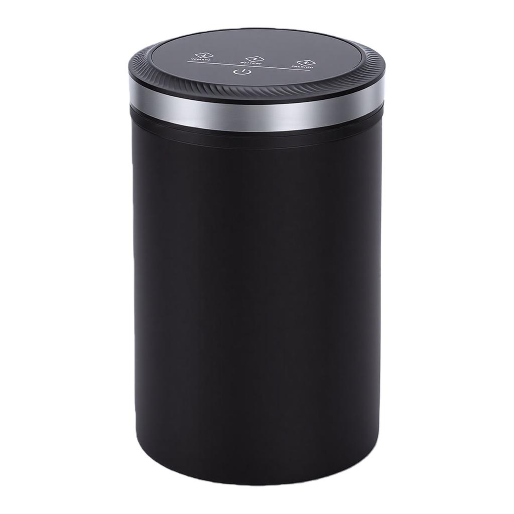 Vacuum Coffee Canister Digital Time Power Display Automatic Charging Stainless Steel Coffee Storage Container