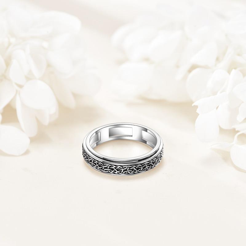 Celtic Ring for Men and Women, Silver Celtic Vintage Rotating Ring, Viking Thumb Ring, Jewelry Ring
