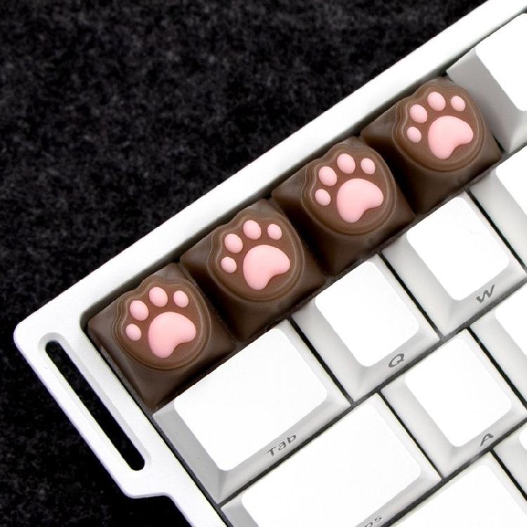 Color Resin Kitten Keycap for Mechanical Keyboards Perfectly Gift for Gamers and Keyboards Customizers