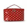 Polyester Striped Makeup Bag With Waterproof Design For Travel And Daily Use