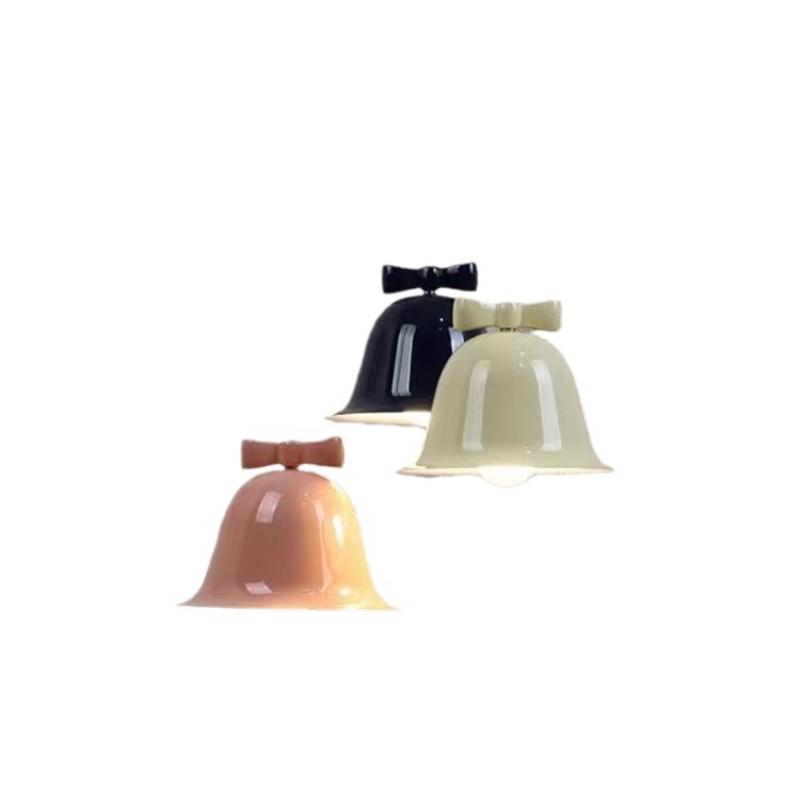 Christmas Bell Macaron Rainbow Iron Pendant Lamp Modern Nordic Bedroom Board Study Home Decoration Chandelier E27 Luster Light