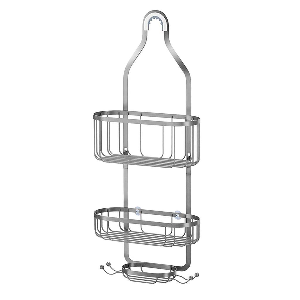 Stainless Steel Hanging Shelf Organizer Storage Bracket - Chrome plate