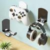 Wall Mounted Game Controller Bracket Base No Punching Easy Install Required Controller Storage Rack For Gaming Headset Bracket