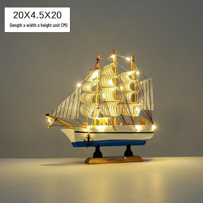 Oturma Odası veya Açılış Töreni İçin Mezuniyet Sezonu Ahşap Yelkenli Süsü