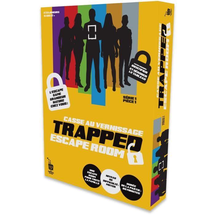 Jeu de réflexion - logique - DUJARDIN - TRAPPED - Casse au Vernissage (niveau moyen)