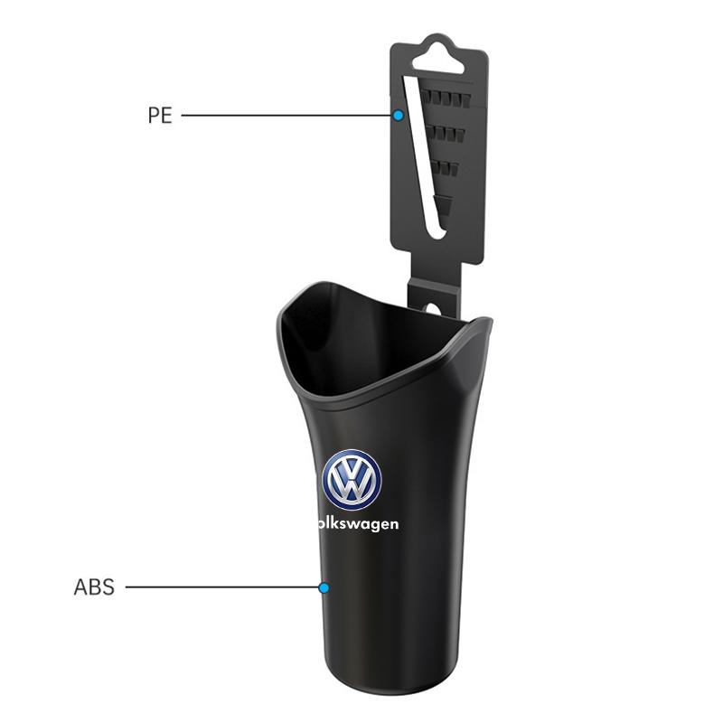 1/2Pcs Car Styling Car Storage Box Umbrella Garbage Organizer Bucket For Volkswagen Tiguan Golf-4 5 6 7 MK6 B5 B6 B7 Jetta Lavida Polo Tiguan Passat