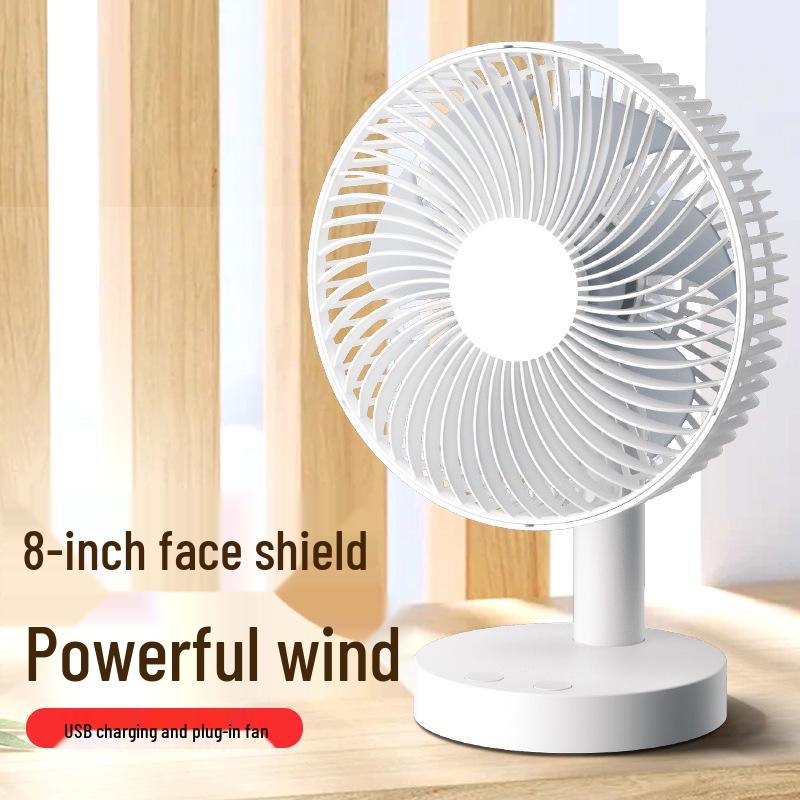 Rechargeable Portable Desktop USB Fan for Dormitory and Office Use