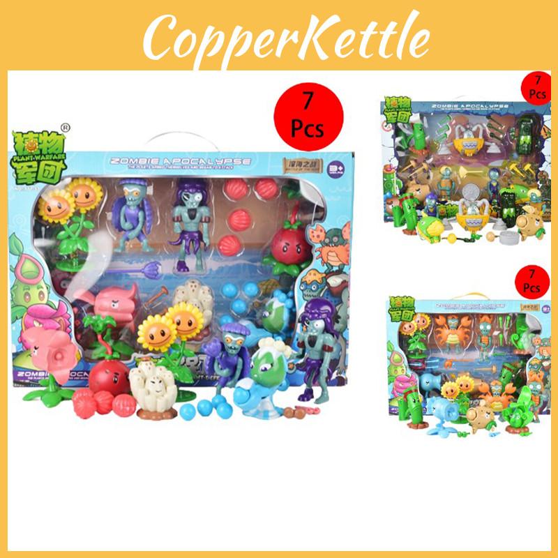 Plants Vs Zombie Peashooter Action Figure Dolls Set High Quality Kids Present