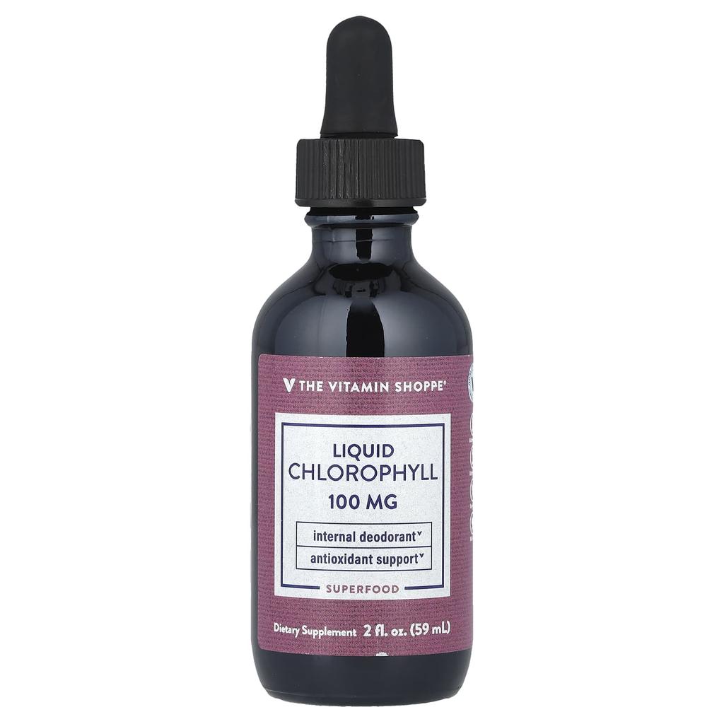 the Vitamin Shoppe Liquid Chlorophyll, 2 Fl Oz (59 Ml)