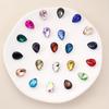 Colored Glass Teardrop Pointed Rhinestones for Shoes, Bags, Nail Art & DIY Accessories