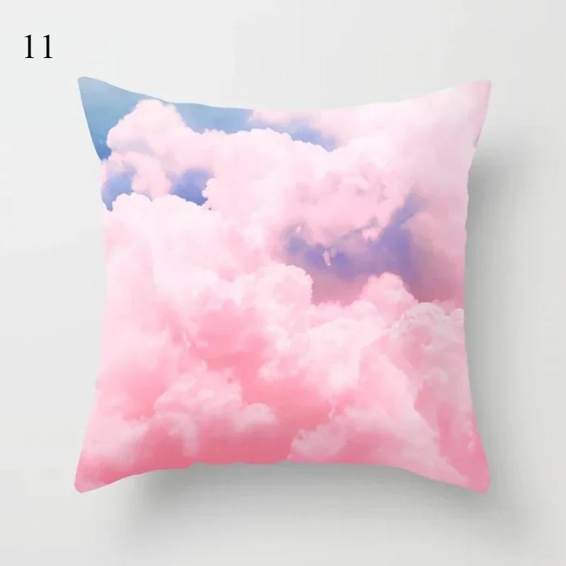 Pink Psychedelic Planet Cloud Decorative Pillowcase Car Ornaments Office Living Room Sofa Home Pillowcase