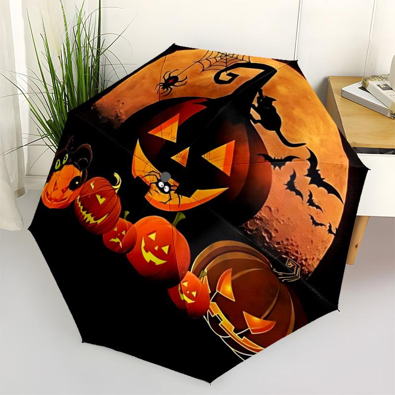 1pc Halloween Pumpkins Umbrella - Portable Home Essential, Durable Iron Frame with Rod Structure, Fashion Lovers Yy250910126