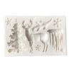 Christmas Moose Head Silicone Cake Mold Baby Party Fondant Cake Decorating Tools