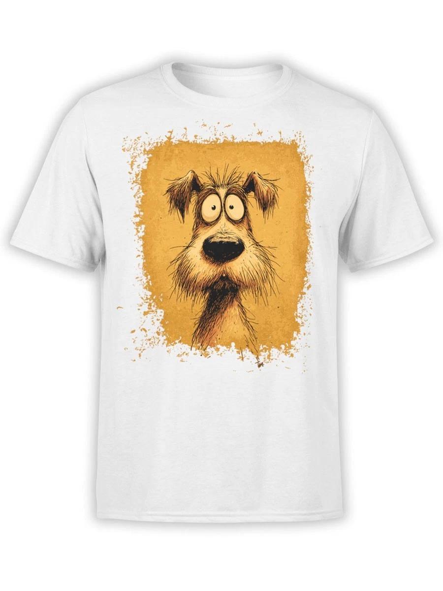 

FANTUCCI Scruffy Surprise T-Shirt | Funny Cartoon Dog Tee | Unisex 2XL