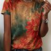 Round Neck T-shirt, Casual Short-sleeved T-shirt, Fashionable Short-sleeved Round Neck Top