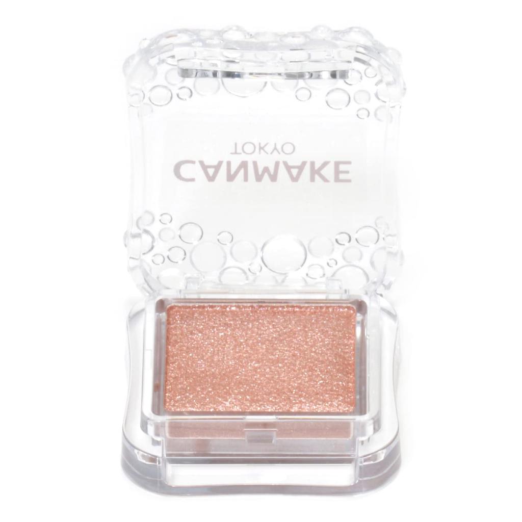 Canmake City Light Eyes 04 Chamois Pink Single Color Eyeshadow Lame Pearl Coral Pink 1.0g